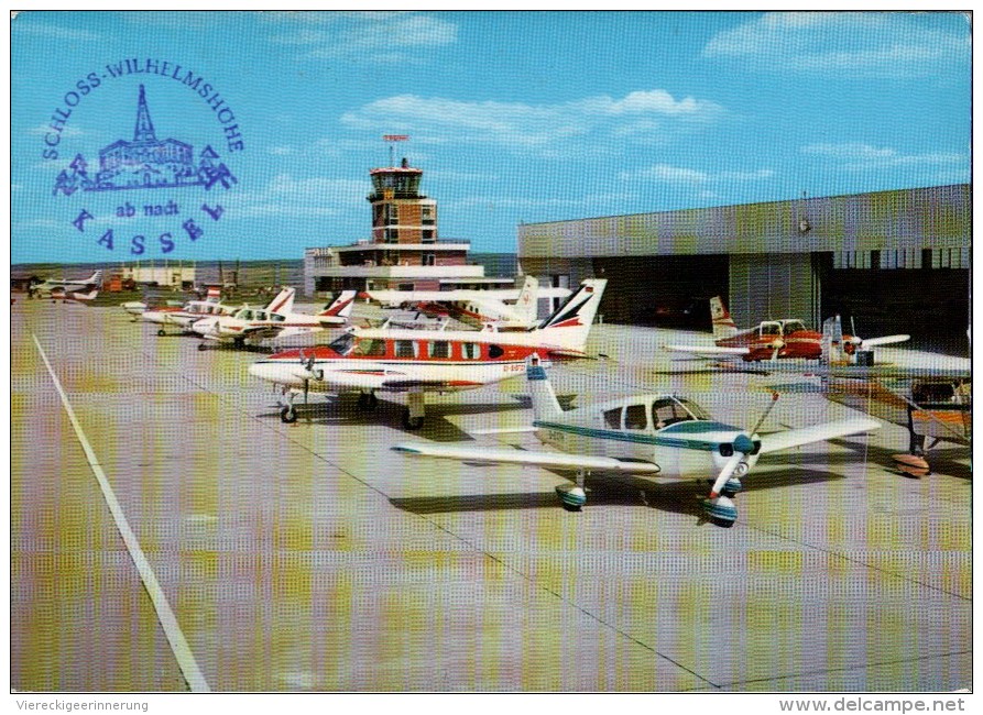 ! Ansichtskarte Kassel Calden, Flughafen, Flugzeuge, Cesna, Truboprop, 1971 - 1946-....: Moderne