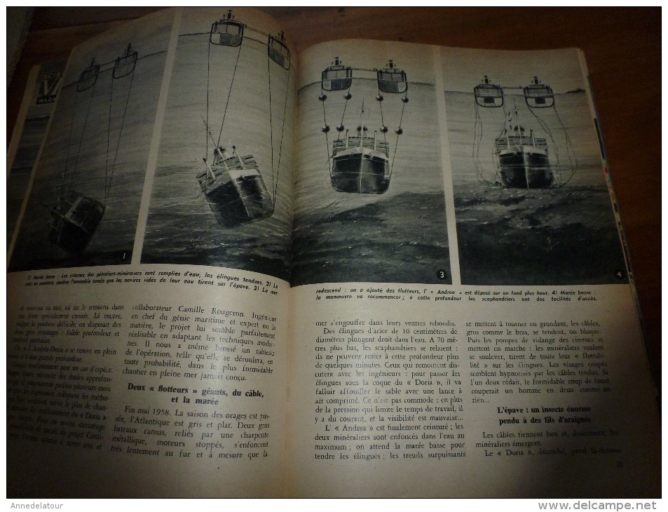 1957 SCIENCE Et VIE N° 481 :Titres Du Contenu ,suivant  SOMMAIRE En 2e Photo : Maigrir ?;Cocaïne,plastique;Israël, Etc - Science