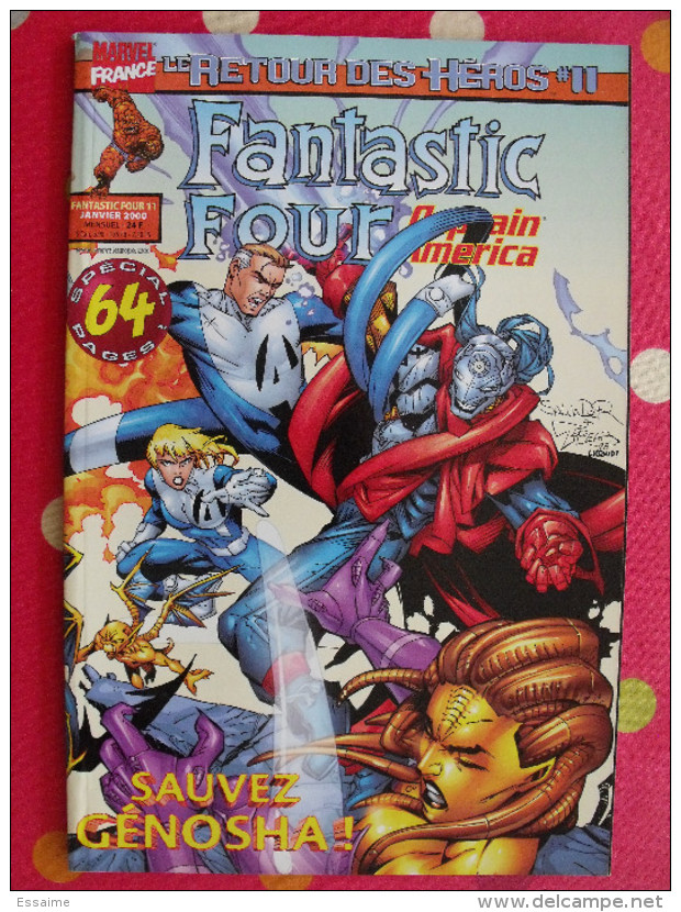 Fantastic Four Captain America N° 11 De 2000. Marvel France - Fantastic 9