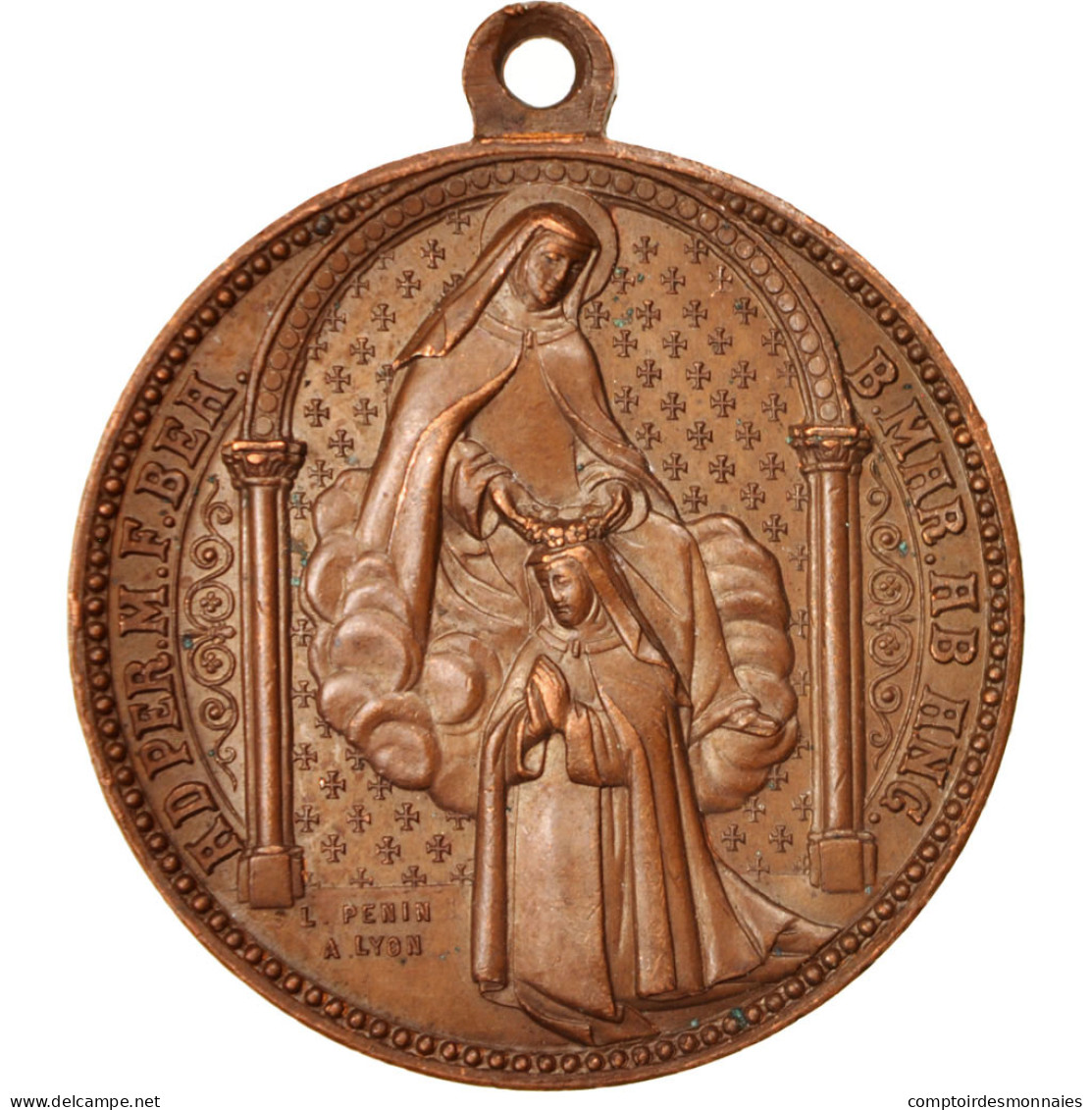 Grande-Bretagne, Medal, The Virgin, Religions & Beliefs, XIXth Century, SUP - Autres & Non Classés