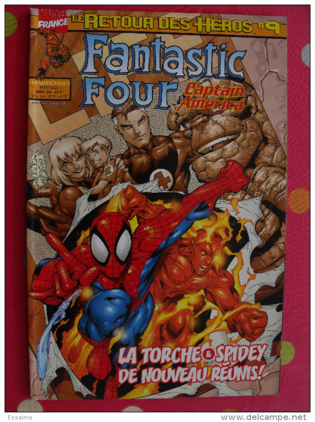 Fantastic Four Captain America N° 9 De 1999. Marvel France. Le Retour Des Héros - Fantastic 9