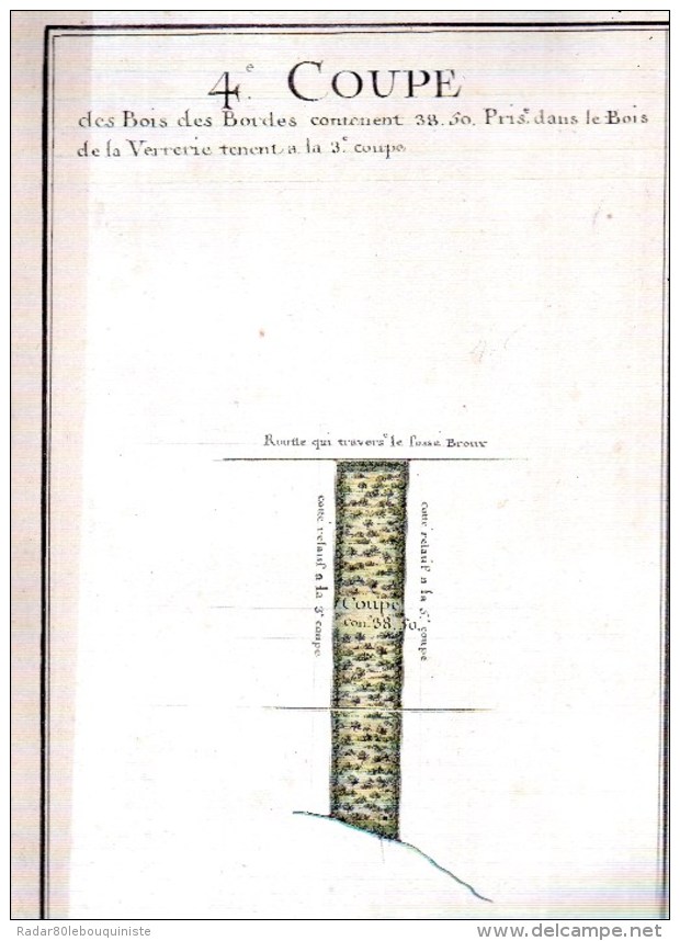 8 Aquarelles Originales 18e Siècle Des BORDES,Ferme De La Verrerie.Yvelines (78) 405 X 245 Mm. - Aquarelles