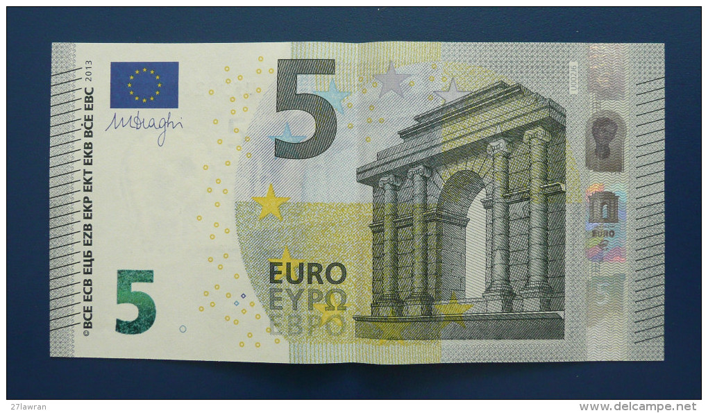 Banknoten, EURO, 2013, 5 &euro;, Nr.- UF9026610541, (U002J6) Bankfrisch, - 5 Euro