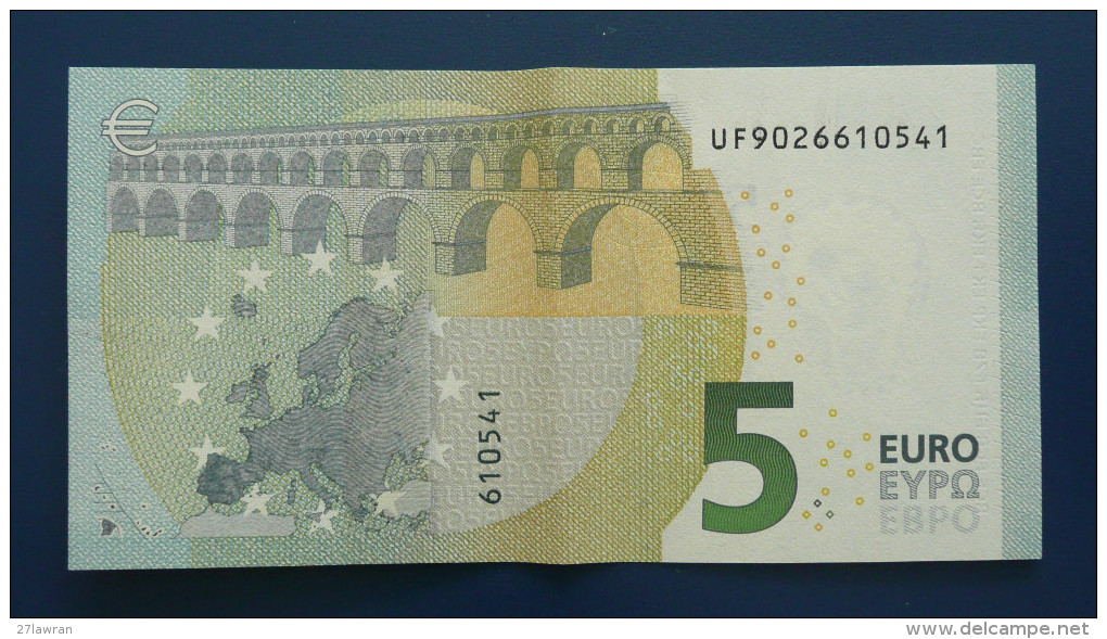 Banknoten, EURO, 2013, 5 &euro;, Nr.- UF9026610541, (U002J6) Bankfrisch, - 5 Euro