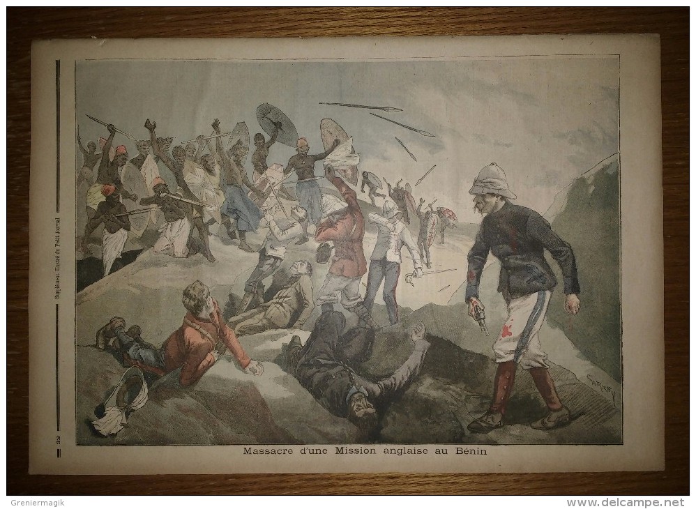 Le Petit Journal 24/01/1897 Docteur Grenier Député De Pontarlier - Accident De Tramway à Sèvres - Anglais Au Bénin - 1850 - 1899