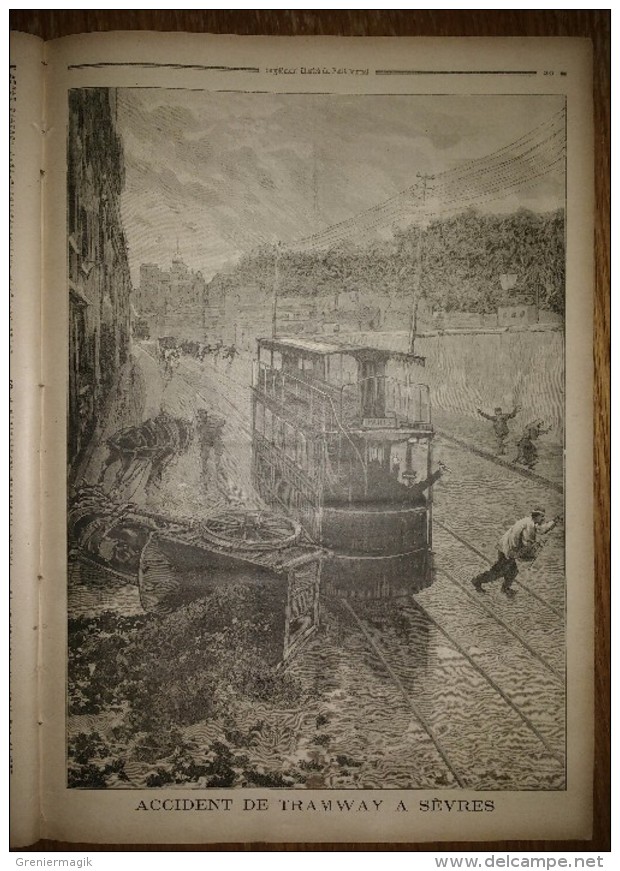 Le Petit Journal 24/01/1897 Docteur Grenier Député De Pontarlier - Accident De Tramway à Sèvres - Anglais Au Bénin - 1850 - 1899