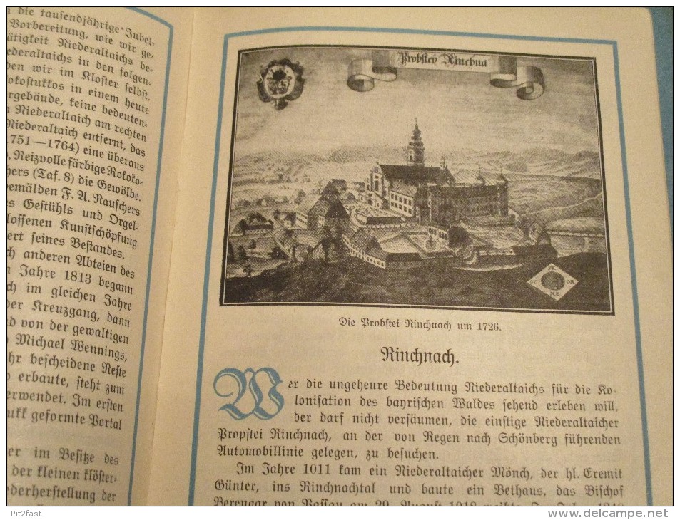 Die niederbayerischen Donauklöster , ca. 1910 , Niederaltaich , Probstei Rinchnach , Osterhofen und Metten / Deggendorf