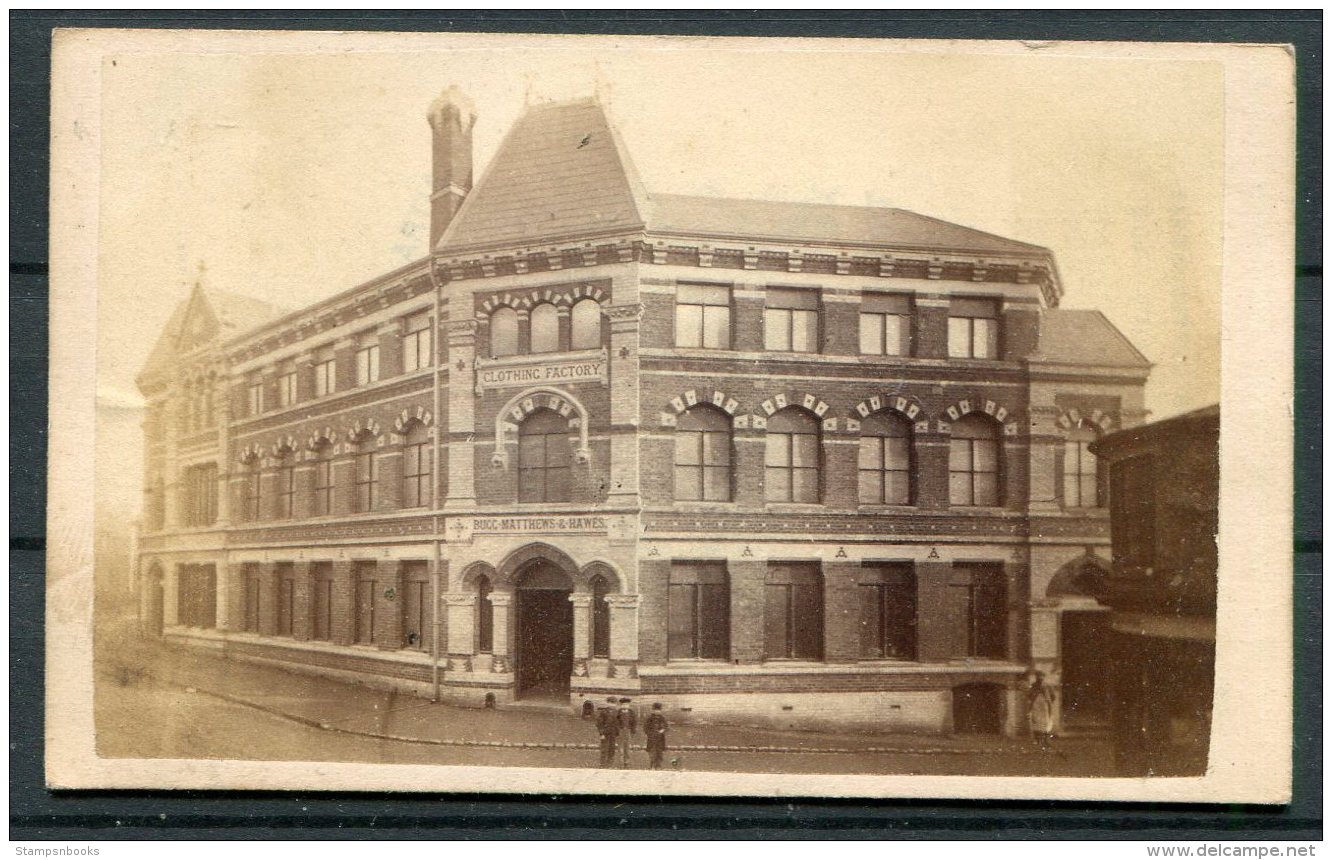 1880s (?) GB CDV Photograph, Bugg Matthews &amp; Hawes Clothing Factory, Ipswich - Anciennes (Av. 1900)