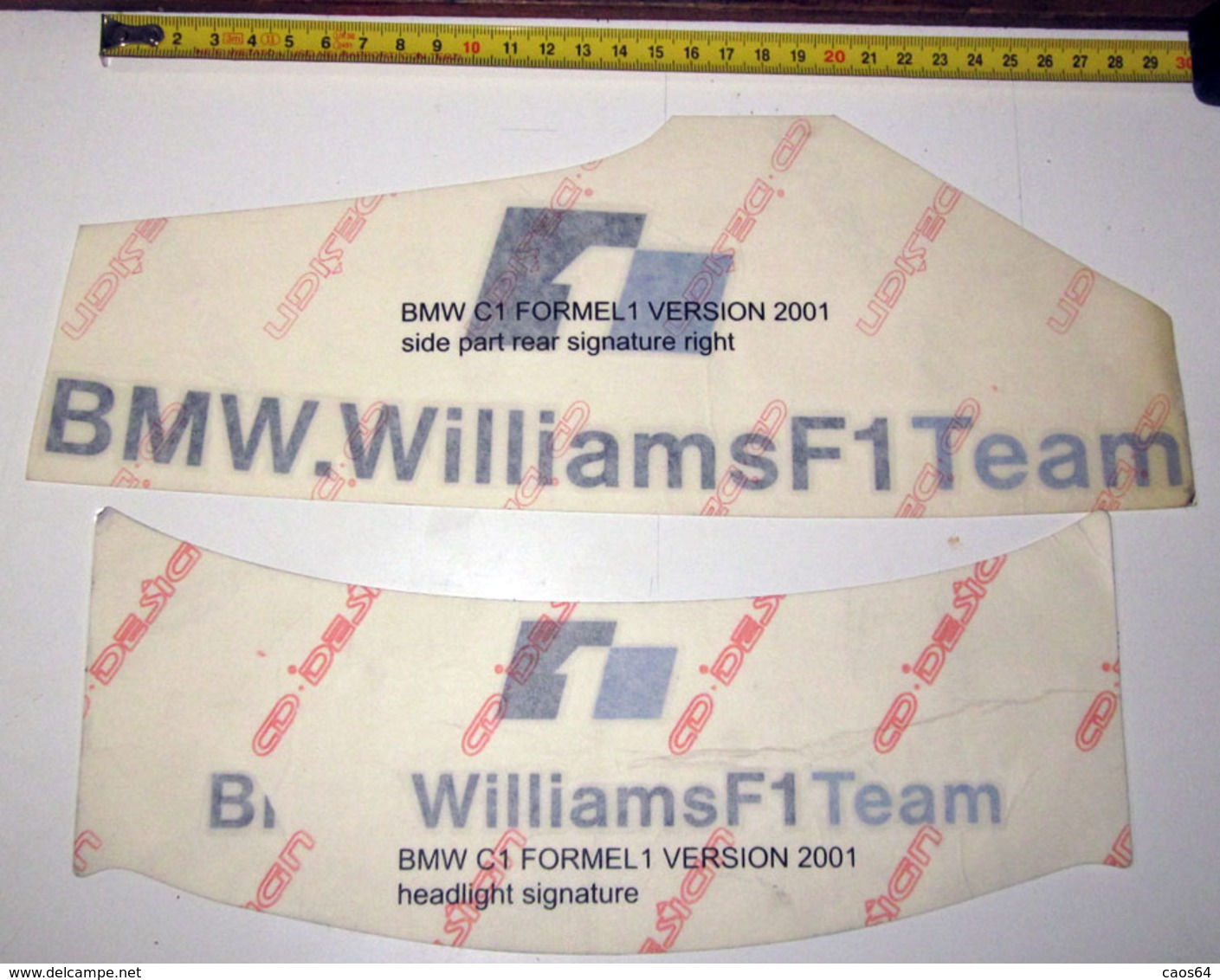 BMW.C1 FORMEL 1 VERSION 2001 STICKER DECAL - Automobile - F1