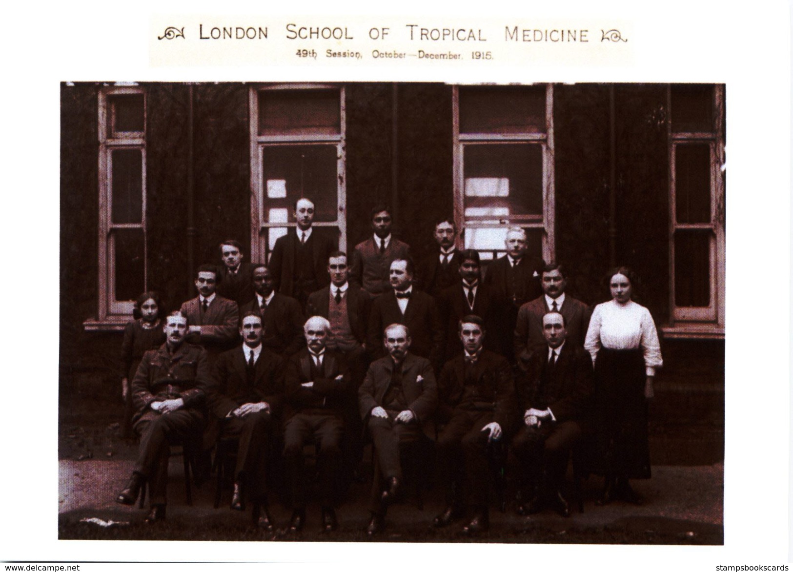 London School Of Tropical Medicine Staff And Students 1915 Modern Unused Card - Health