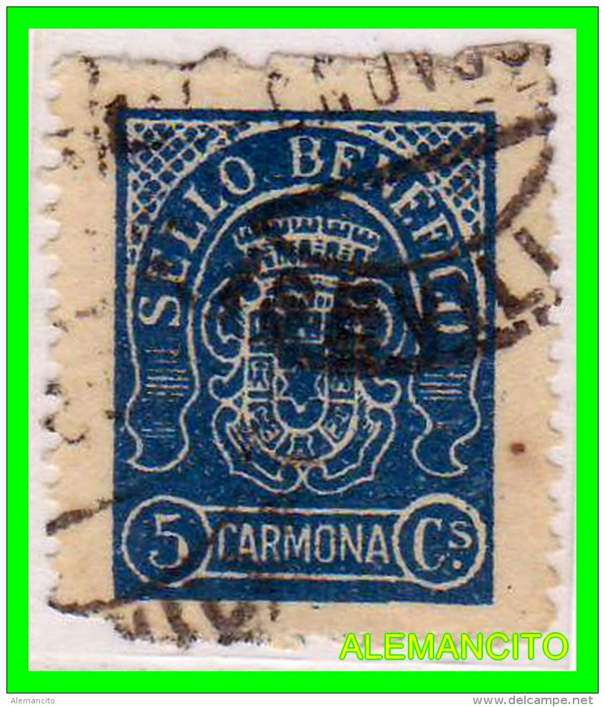 ESPAÑA -  CARMONA  ( EUROPA )  SELLO BENEFICO 5 Ctms: - Postage-Revenue Stamps