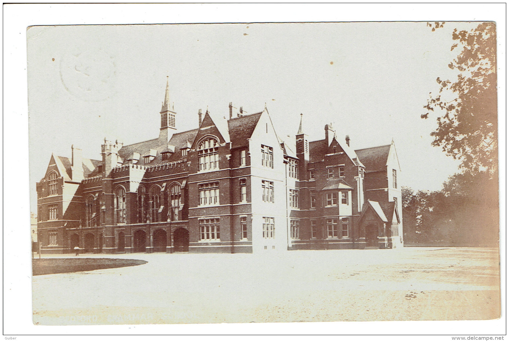 Bedford Grammar School Carte Photo 1909 - Bedford