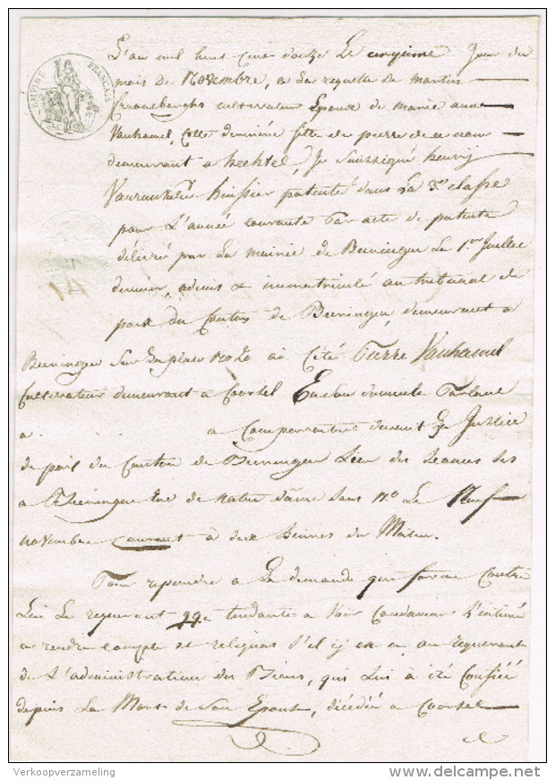 BERINGEN Oud Document 1812 - Beringen