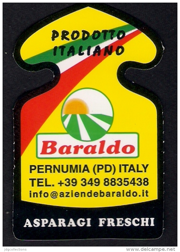 # ASPARAGI BARALDO Padova Italy Asperges Asparagus Esparragos Spargel Tag Balise Etiqueta Anhänger Cartellino Verduras - Fruits & Vegetables