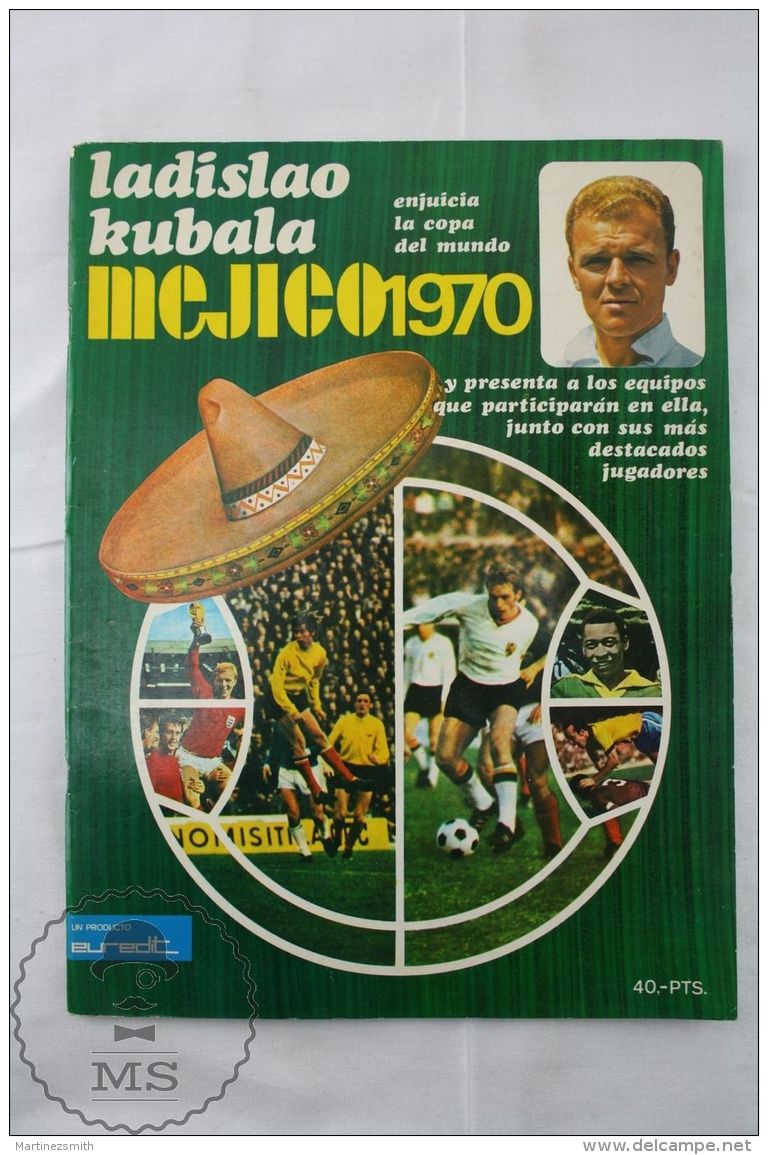 Vintage Mexico 1970 FIFA World Cup Magazine By Ladislao Kubala - Pele Images - Autres & Non Classés