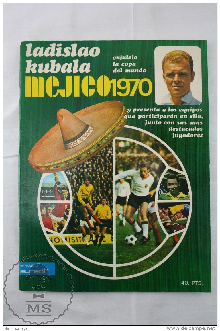 Vintage Mexico 1970 FIFA World Cup Magazine By Ladislao Kubala - Pele Images - Andere & Zonder Classificatie