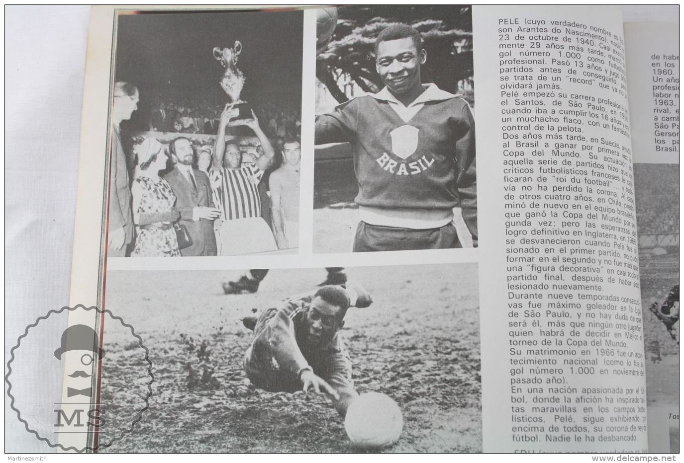 Vintage Mexico 1970 FIFA World Cup Magazine By Ladislao Kubala - Pele Images - Andere & Zonder Classificatie