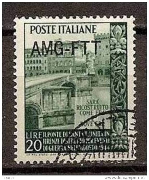 1949 Italia Italy Trieste A  PONTE TRINITA'  Serie Usata USED - Ponti