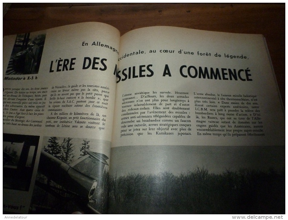 1957 SCIENCE Et VIE N° 476 :Titres : Voir SOMMAIRE En 2e Photo : Le YOGA Hindou; Miracle Du Pollen Des Abeilles..etc - Ciencia