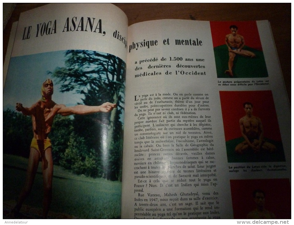 1957 SCIENCE et VIE n° 476 :Titres : voir SOMMAIRE en 2e photo : Le YOGA hindou; Miracle du pollen des abeilles..etc