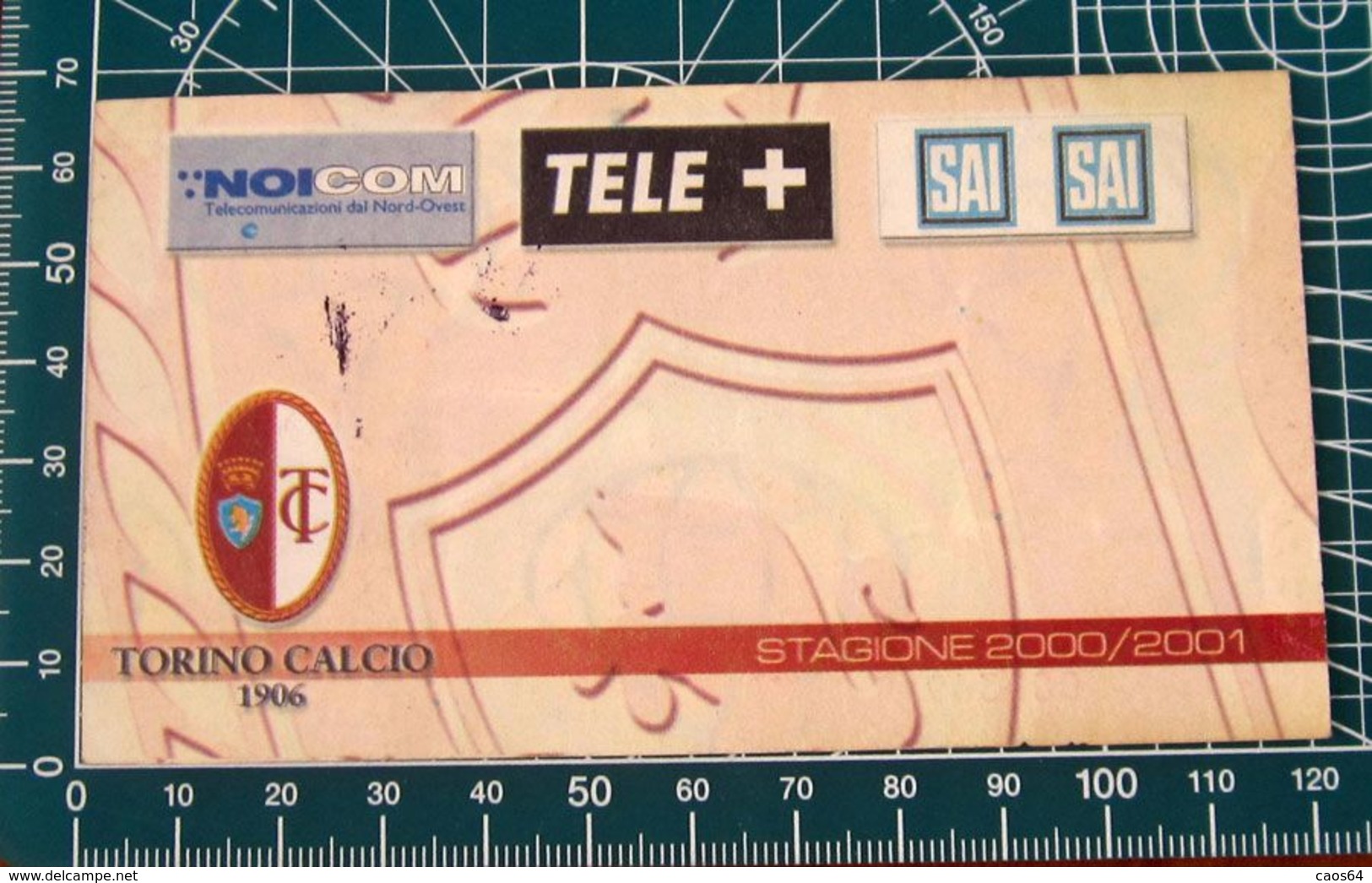 Calcio Ticket BIGLIETTO TORINO - COSENZA 2000-2001 - Tickets & Toegangskaarten