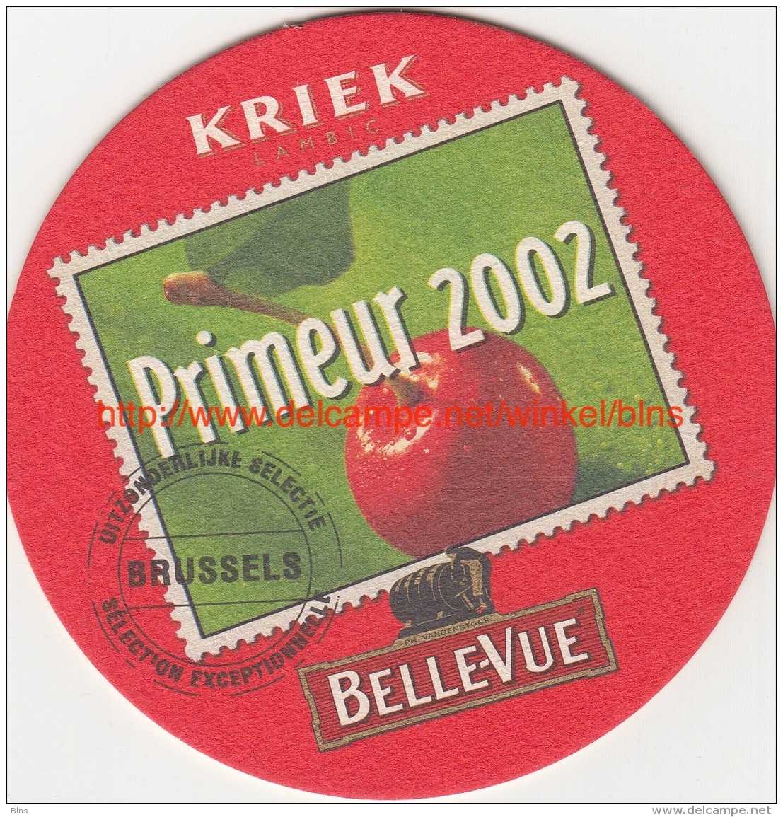 BelleVue Kriek Primeur 2002 - Portavasos