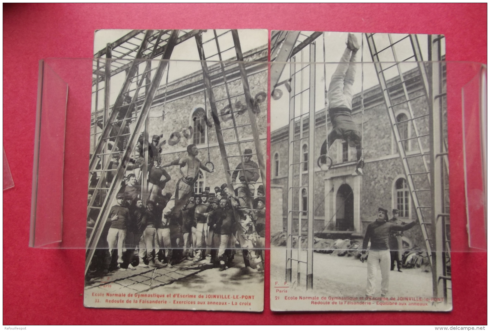 Cp  Joinville Le Pont Ecole Nomale De Gymnastique Et D'escrime Lot 2 Cartes - Gymnastiek