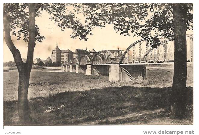 TORGAU A. ELBE. ELBBRÜCKE MIT SCHLOSS HARTENFELS. - Torgau