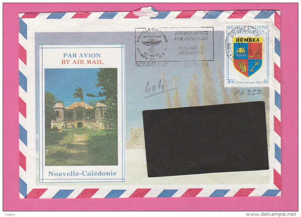 NOUVELLE CALEDONIE - TIMBRE POSTE P. A. N° 257  SUR LETTRE PAR AVION - Covers & Documents