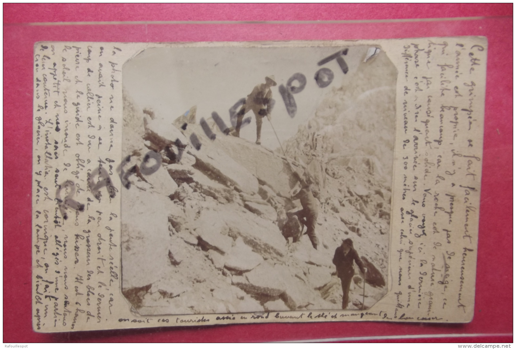 C Photo Rare Ascension Du ? Ecrite Par 1 Des Alpinistes - Klimmen