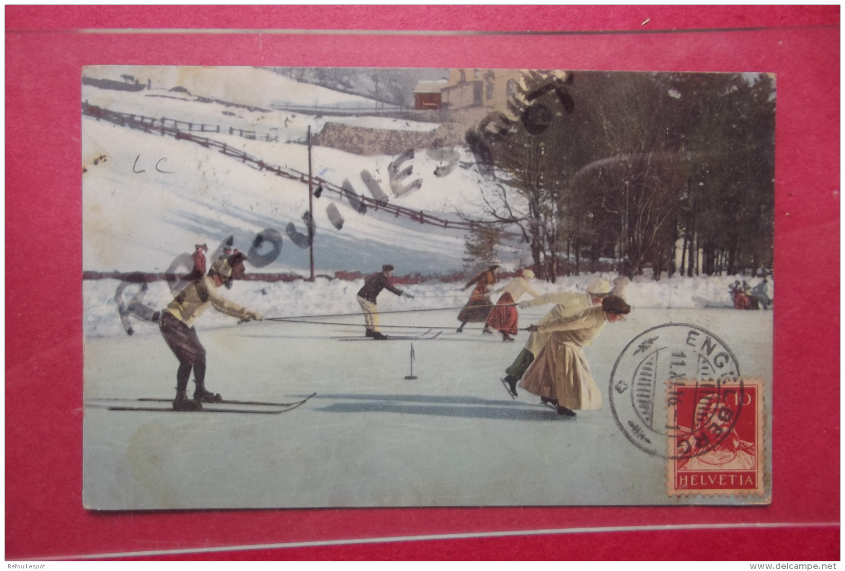 C P  Wintersport Sport D'hiver Patinage En Suisse Couleur - Patinage Artistique