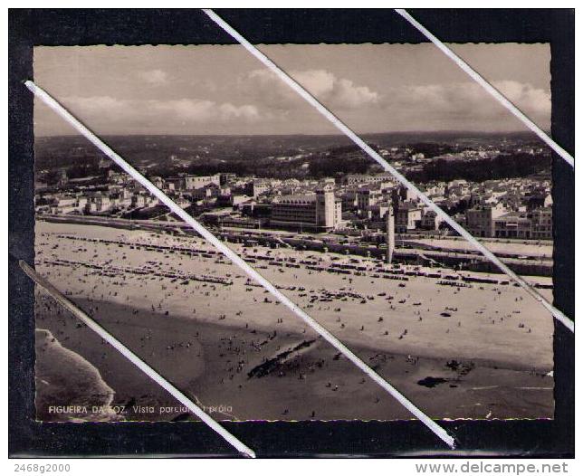 FIGUEIRA DA FOZ  Landscape Parcial Beach + Gran Hotel Photo Portugal 1940-50´s 6097 - Other & Unclassified