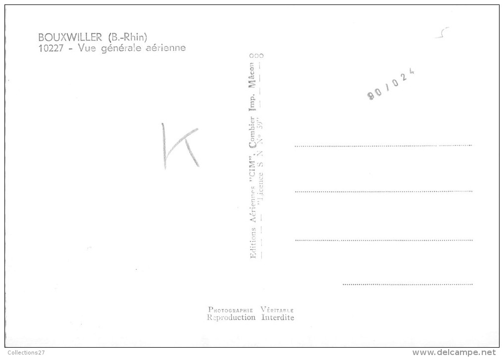 67-BOUXWILLER- VUE GENERALE AERIENNE - Bouxwiller