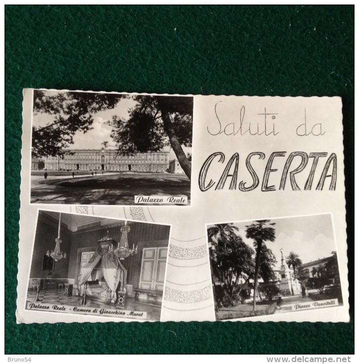 Cartolina Saluti Da Caserta,palazzo Reale,piazza Vanvitelli Viaggiata 1969 - Caserta