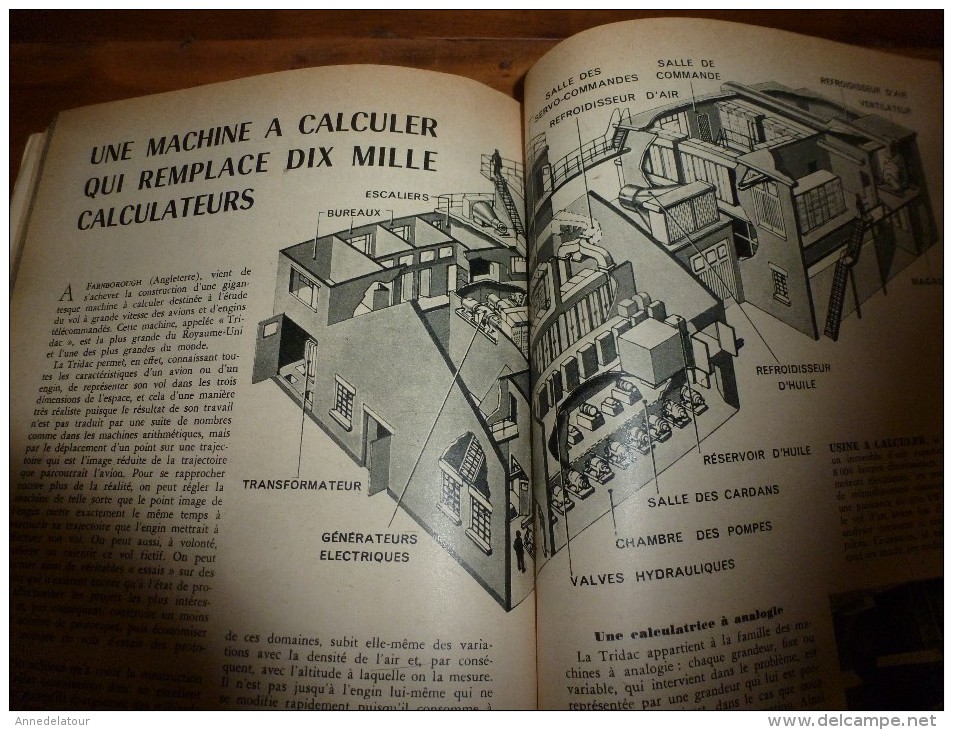 1955 SCIENCE et VIE n° 449: SOMMAIRE en  2e photo :Le BREGUET 449; Pétrole des Landes; Enrico Fermi...etc
