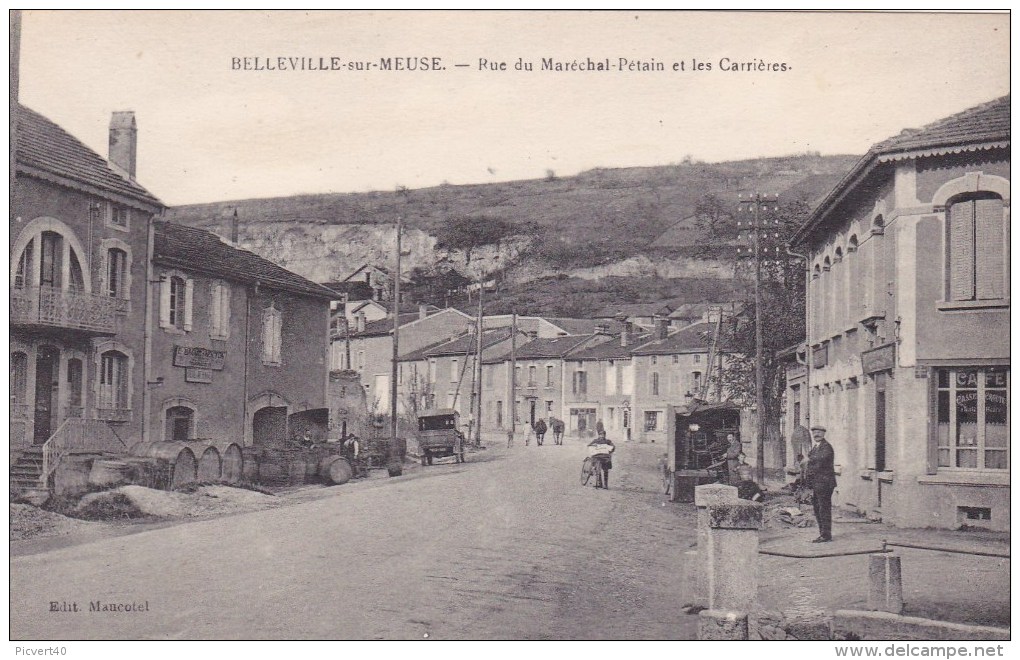 Belleville,rue Du Marechal Pétain Et Les Carrieres - Autres & Non Classés