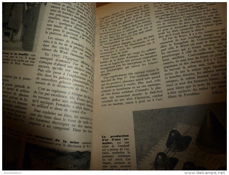 1956 SCIENCE et VIE n° 461: SOMMAIRE en  2e photo :Minou Drouet-secrets;Avion-sousmarin;ANTIPROTON;Bouddhas géants..etc