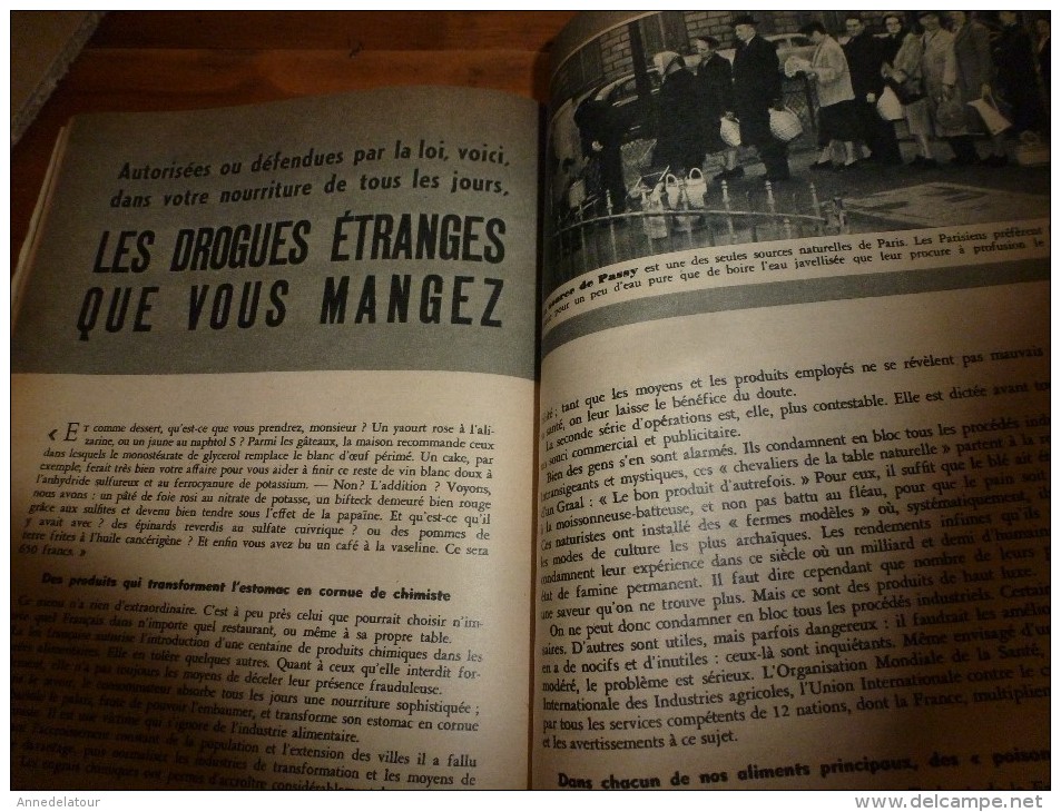 1956 SCIENCE et VIE n° 461: SOMMAIRE en  2e photo :Minou Drouet-secrets;Avion-sousmarin;ANTIPROTON;Bouddhas géants..etc