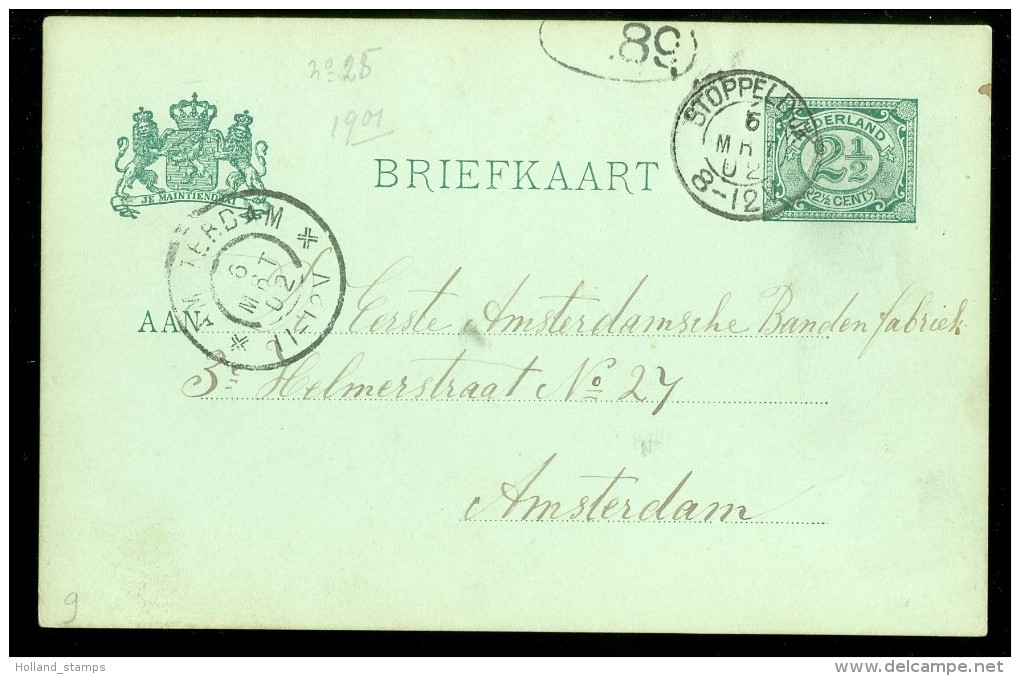 HANDGESCHREVEN BRIEFKAART Uit 1902 Van KLEINRONDSTEMPEL STOPPELDIJK Naar AMSTERDAM  (10.473) - Ganzsachen