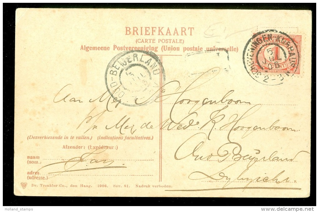 HANDGESCHREVEN BRIEFKAART Uit 1906 Van SCHEVENINGEN-KURHAUS Naar OUD-BEIJERLAND  (10.473b) - Brieven En Documenten