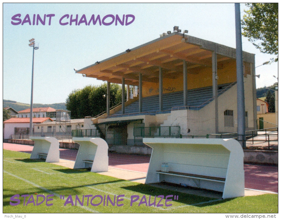 AK Stadion Postkarte Stade Antoine Pauze Saint Chamond St. Frankreich FRANCE Stadium Postcard Estadio Stadio Football - Soccer