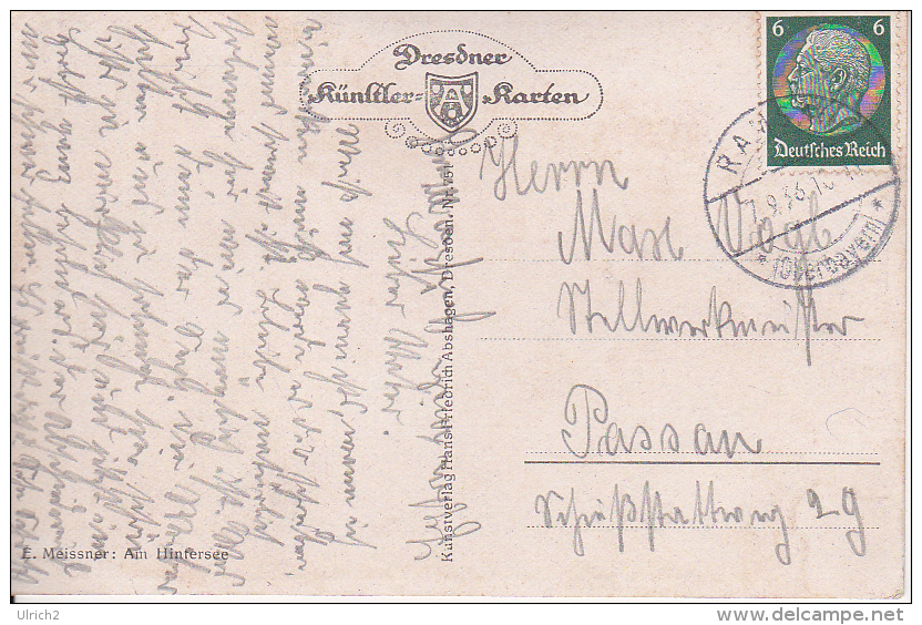 AK Am Hintersee - Künstlerkarte - E. Meissner - 1936  (23981) - Sonstige & Ohne Zuordnung