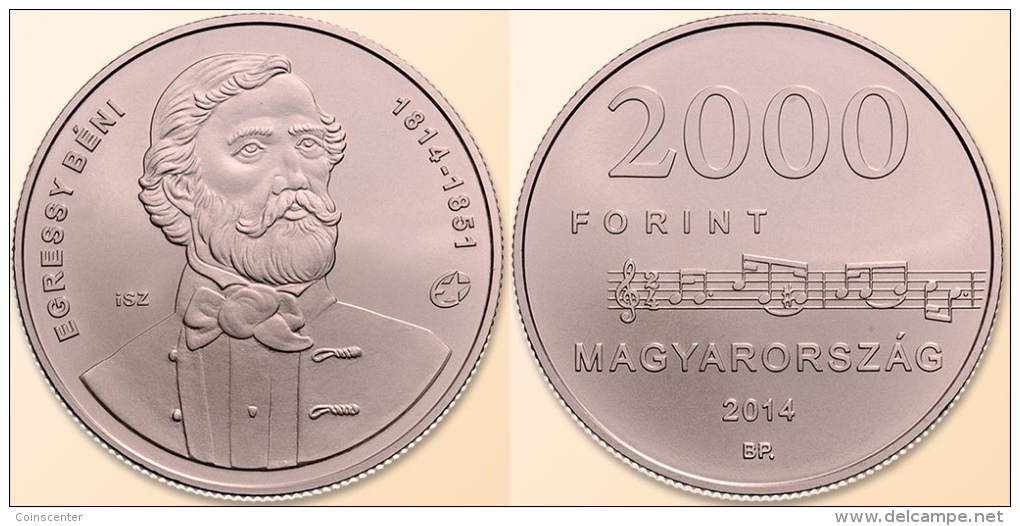 Hungary 2000 Forint 2014 "Birth Of Egressy Beni" BU - Hongrie