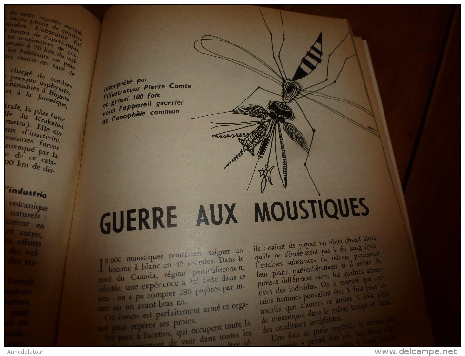 1956 SCIENCE et VIE n° 466: SOMMAIRE en  2e photo :Lutte PANTHERE-CHIEN;Marseille;KABOUKI au Japon;75 volcans en Amériq