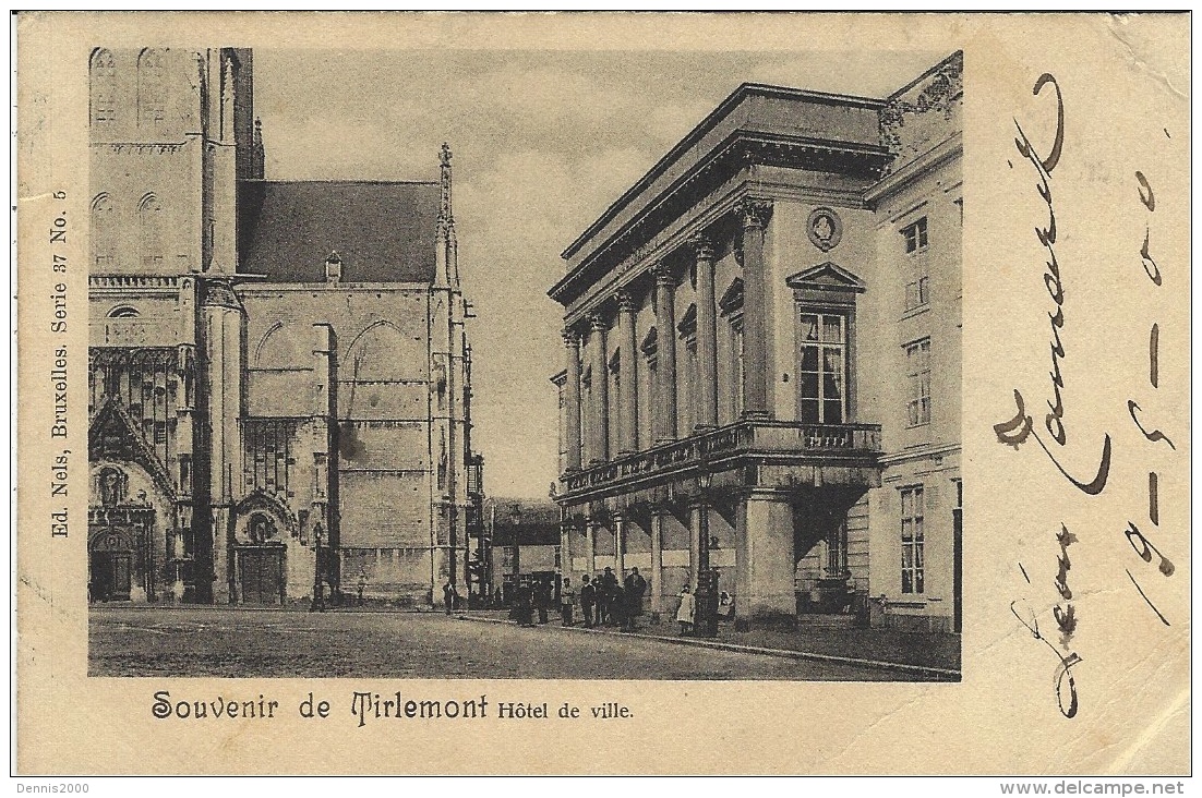 TIENEN - Souvenir De Tirlemont - Hôtel De Ville -ed. Nels - Tienen