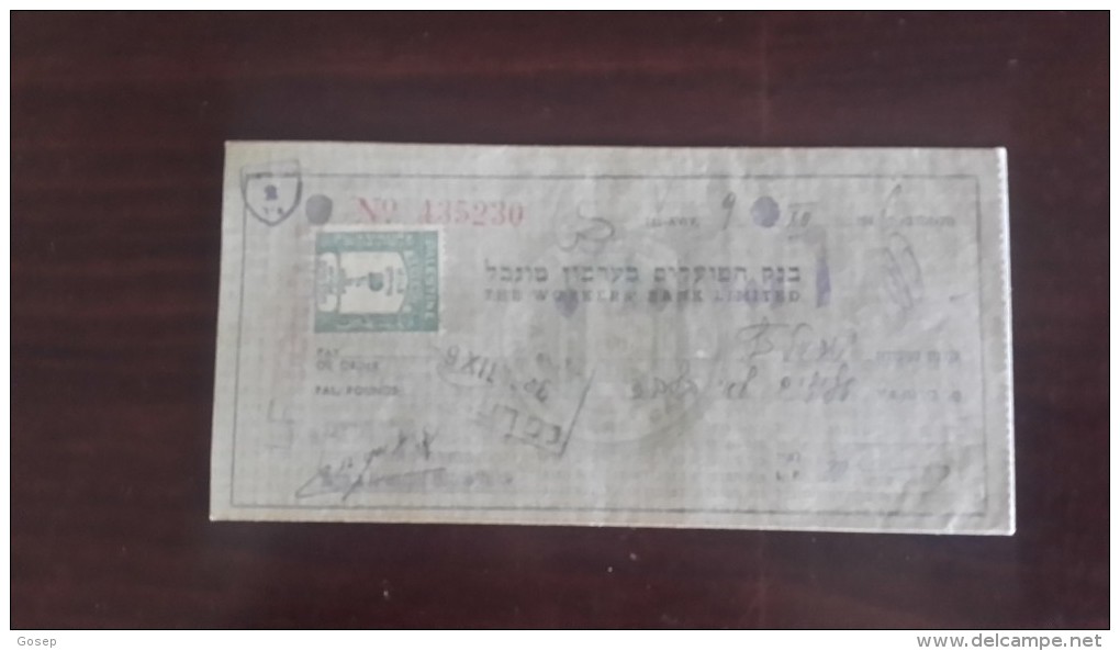 Israel-the Workers Bank Limited-(number Chek-435230)-(30lirot)-1946 - Israël