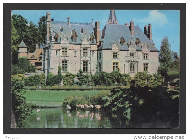 DF / 76 SEINE MARITIME / CLÈRES / PARC ZOOLOGIQUE / LE CHÂTEAU ET LES FLAMANTS ROSES - Clères