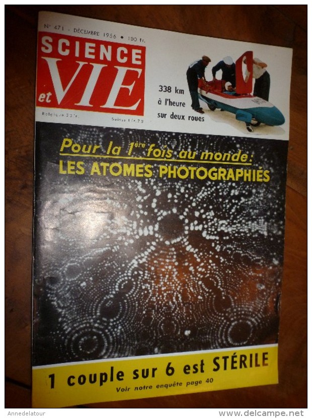 1956 SCIENCE Et VIE --->SOMMAIRE En  2e Photo  Et: La Plus Belle Collection De Coléoptères Du Monde; Jouets De 1956..etc - Science