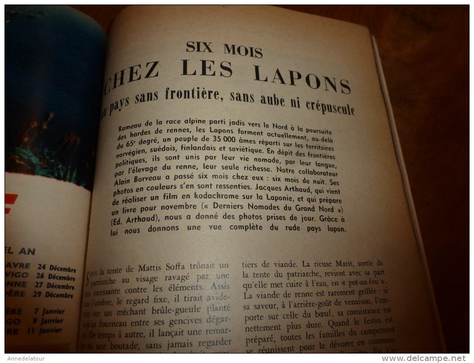 1956 SCIENCE et VIE --->SOMMAIRE en  2e photo  et: La plus belle collection de coléoptères du monde; Jouets de 1956..etc