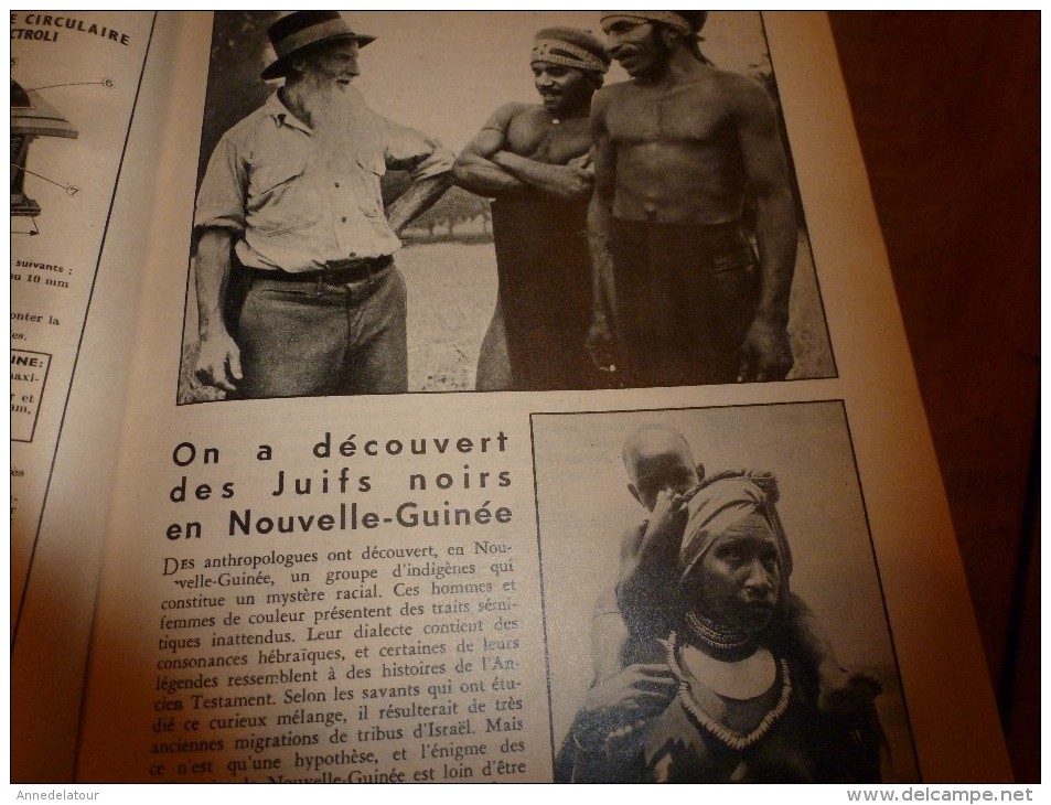 1954 SCIENCE Et VIE --->SOMMAIRE En  2e Photo  Et: Les JUIFS Noirs; Après La Catastrophe D'Orléanville; CARAVELLE..etc - Ciencia